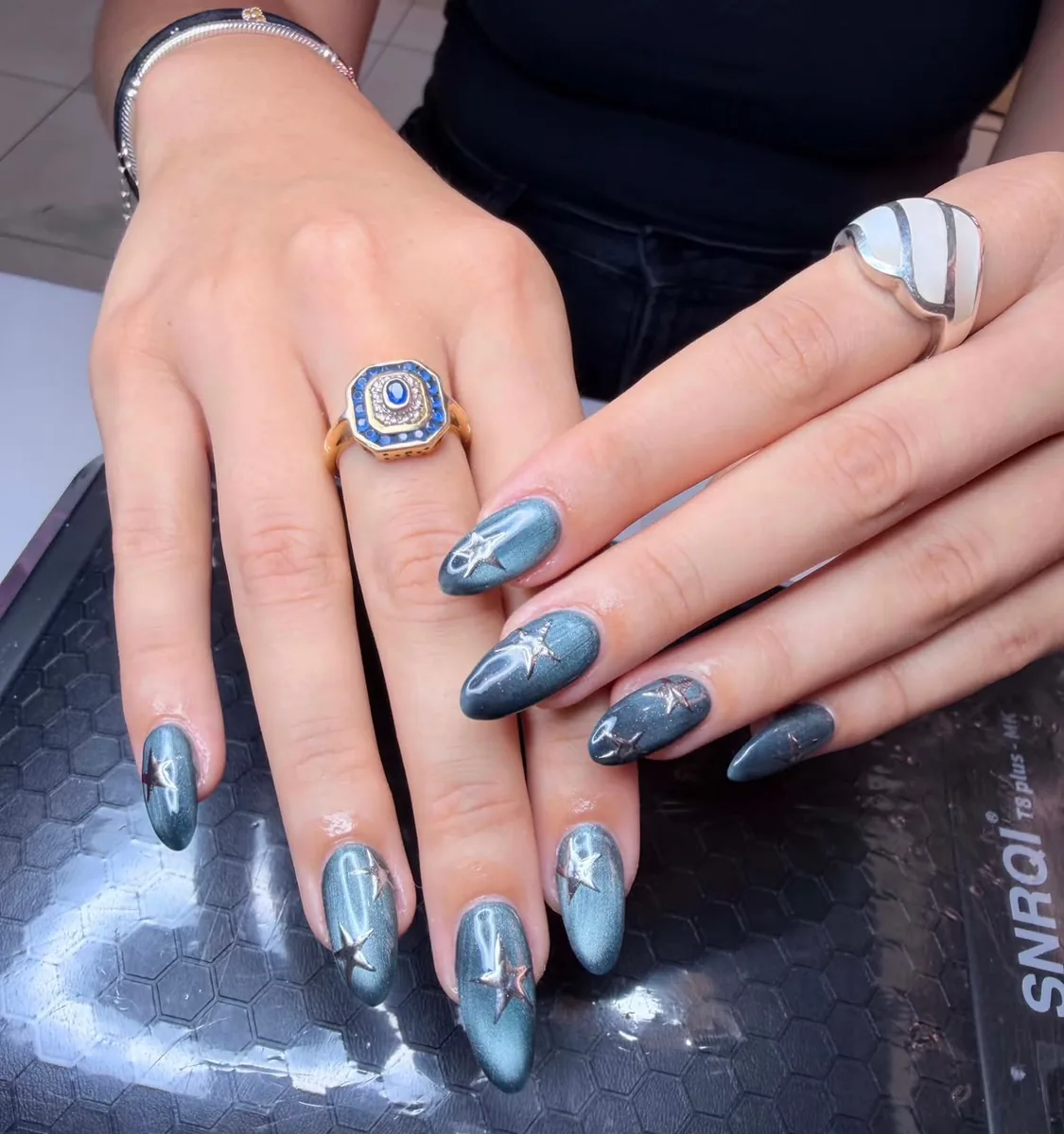 Translucent Berry Bloom Nails - LENA Nails Da Nang