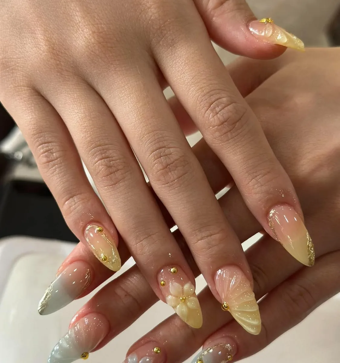Pastel Botanical Summer Set - LENA Nails Da Nang