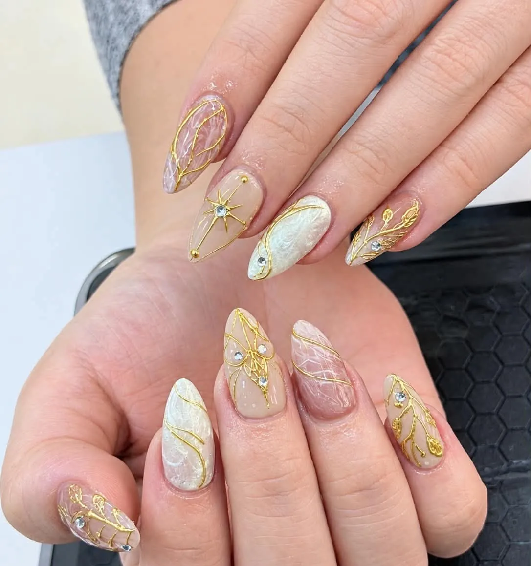 Soft Ivory French Romance - LENA Nails Da Nang