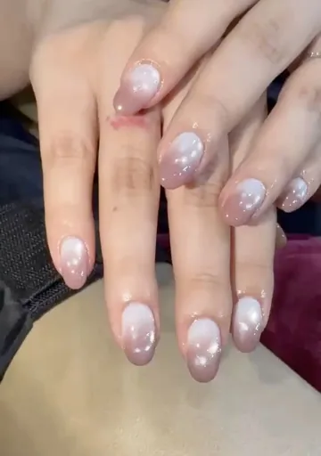 Ocean Wave Glazed Blue Chrome - LENA Nails Da Nang